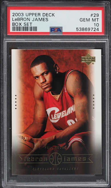 2003-04 Upper Deck Box Set Lebron James #29 RC Rookie PSA 10 Gem Mint