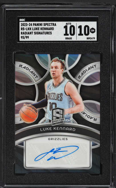 2023 Panini Spectra Radiant Luke Kennard AUTO /99 #RS-LKK SGC 10 GEM MINT