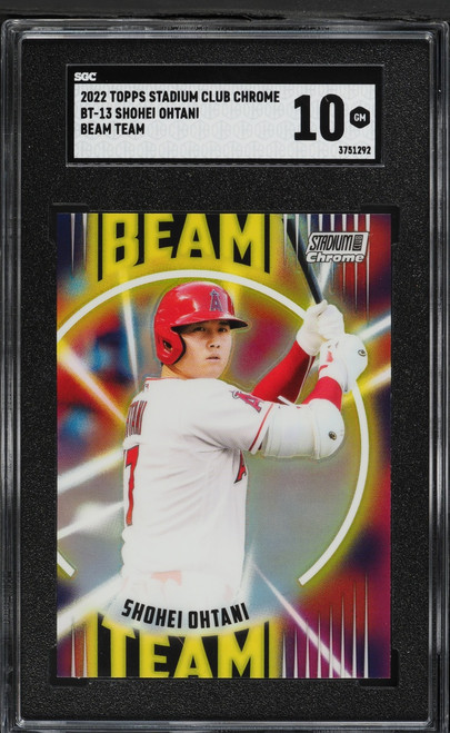 2022 Topps Stadium Club Chrome Beam Team Shohei Ohtani #BT-13 SGC 10 GEM MINT