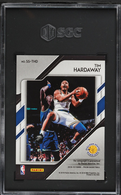 2018 Panini Prizm Sensational Tim Hardaway AUTO #SS-THD SGC 9.5 MINT+