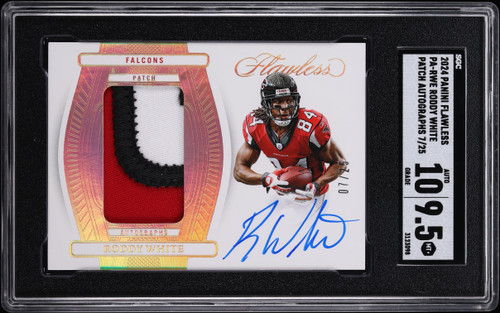 2024 Panini Flawless Roddy White PATCH AUTO /25 #PA-RWE SGC 9.5 MINT+