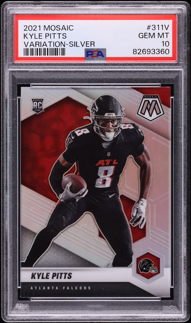 2021 Panini Mosaic Variation Silver Prizm Kyle Pitts ROOKIE #311-V PSA 10 GEM MINT