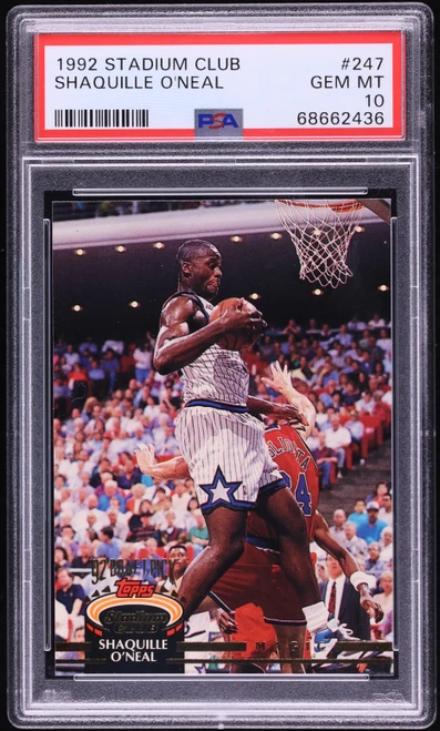 1992 Stadium Club Shaquille O'Neal ROOKIE #247 PSA 10 GEM MINT