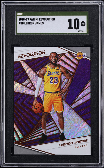 2018 Panini Revolution LeBron James #40 SGC 10 PRISTINE