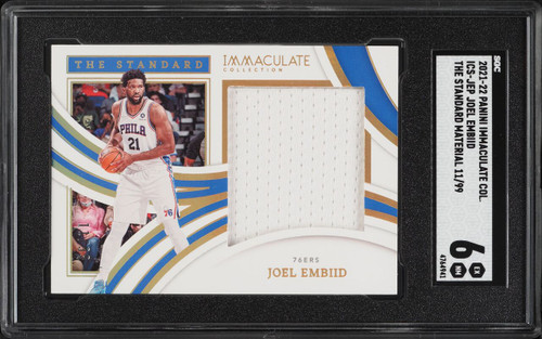 2021 Immaculate Collection The Standard Joel Embiid PATCH /99 #ICS-JEP SGC 6 EXMT