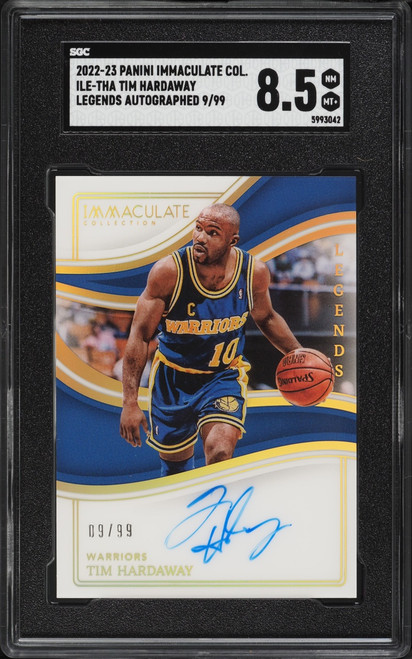 2022 Immaculate Collection Legends Tim Hardaway AUTO /99 #ILE-THA SGC 8.5 NM-MT+