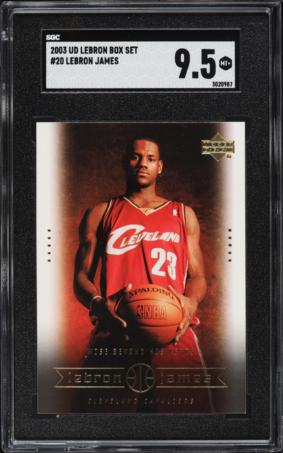 2003 Upper Deck Box Set LeBron James ROOKIE #20 SGC 9.5 MINT+