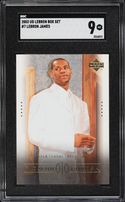 2003 Upper Deck Box Set LeBron James ROOKIE #7 SGC 9 MINT