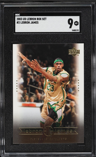 2003 Upper Deck Box Set LeBron James ROOKIE #2 SGC 9 MINT