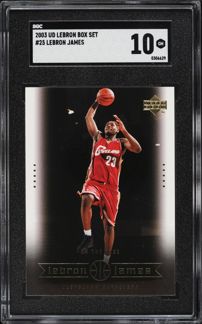 2003 Upper Deck Box Set LeBron James ROOKIE #25 SGC 10 GEM MINT