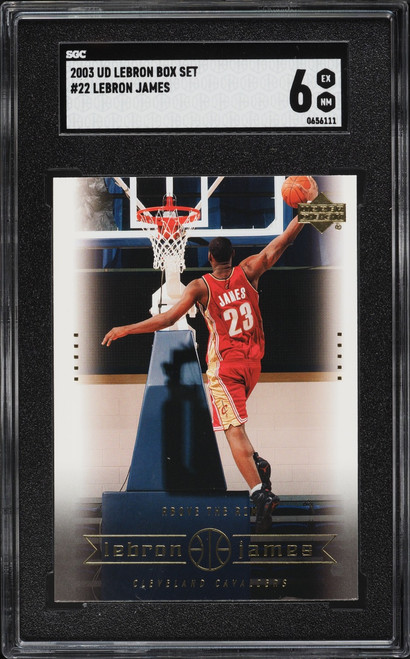 2003 Upper Deck Box Set LeBron James ROOKIE #22 SGC 6 EXMT