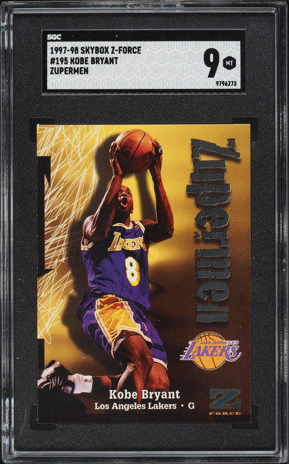 1997 Skybox Z-Force Zuperman Kobe Bryant #195 SGC 9 MINT