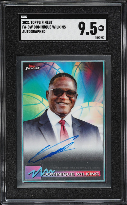 2021 Finest Basketball Dominique Wilkins AUTO #FA-DW SGC 9.5 MINT+