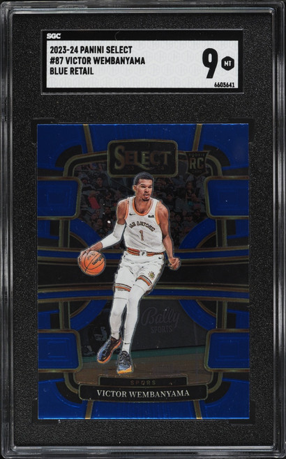 2023 Select Concourse Blue Retail Victor Wembanyama ROOKIE #87 SGC 9 MINT