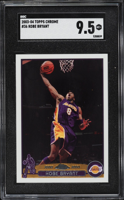 2003 Topps Chrome Kobe Bryant #36 SGC 9.5 MINT+