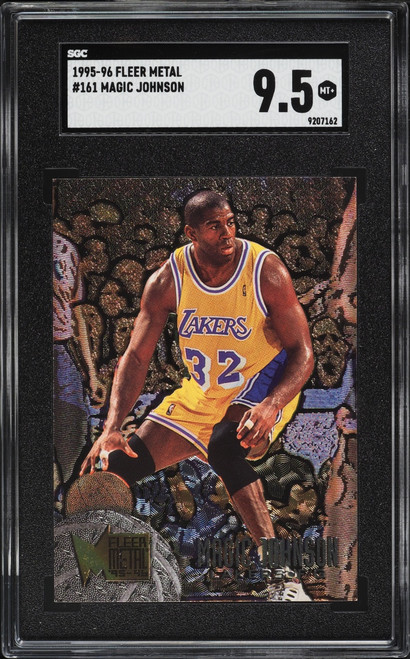 1995 Metal Basketball Magic Johnson #161 SGC 9.5 MINT+