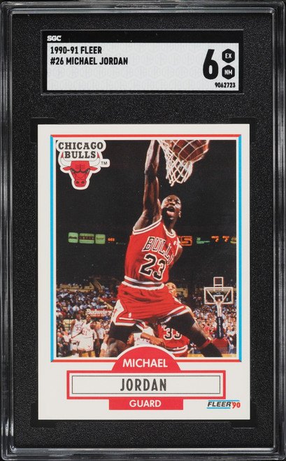 1990 Fleer Basketball Michael Jordan #26 SGC 6 EXMT