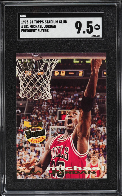 1993 Stadium Club Frequent Flyers Michael Jordan #181 SGC 9.5 MINT+