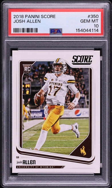 2018 Score Football Josh Allen ROOKIE #350 PSA 10 GEM MINT