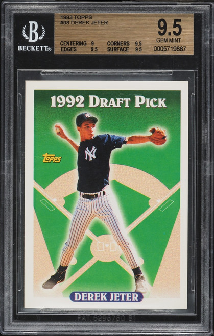 1993 Topps Derek Jeter ROOKIE #98 BGS 9.5 GEM MINT
