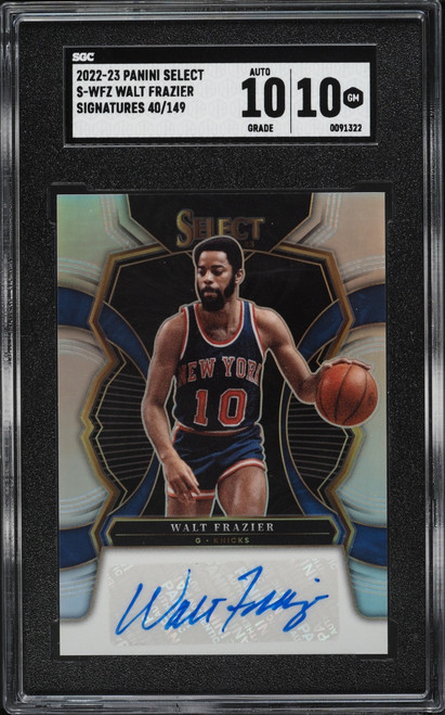 2022 Select Walt Frazier AUTO /149 #S-WFZ SGC 10 GEM MINT