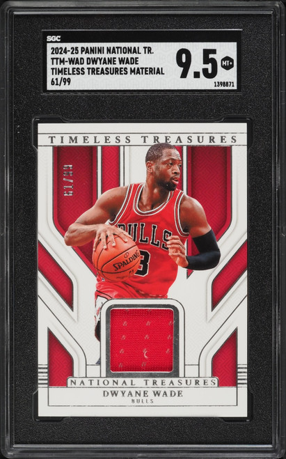 2024 National Treasures Timeless Dwyane Wade PATCH /99 #TTM-WAD SGC 9.5 MINT+