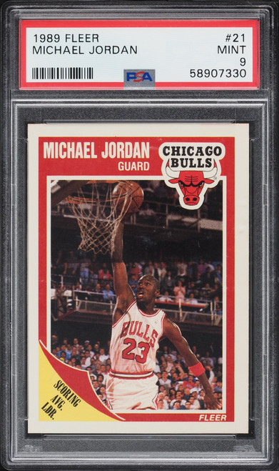 1989 Fleer Basketball Michael Jordan #21 PSA 9 MINT