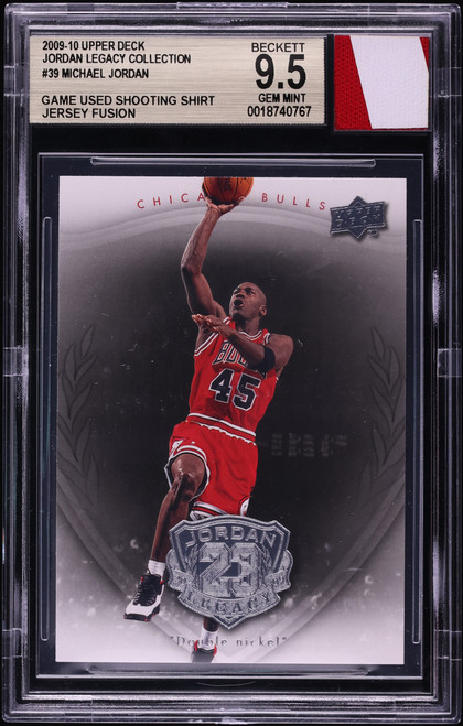 2009 Upper Deck Jersey Fusion Legacy Collection Michael Jordan PATCH #39 BGS 9.5 GEM MINT