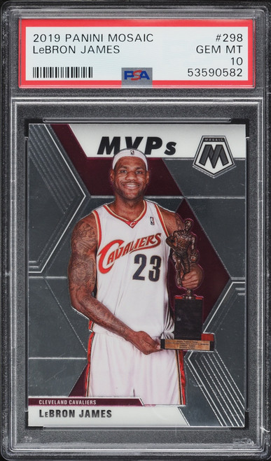 2019 Panini Mosaic LeBron James #298 PSA 10 GEM MINT