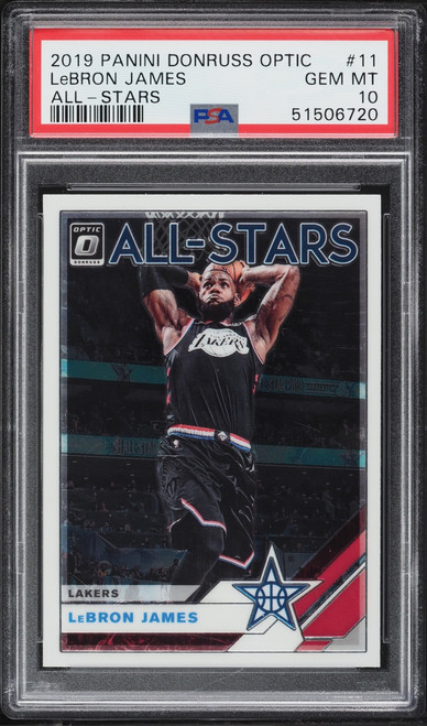 2019 Panini Donruss Optic All-Stars LeBron James #11 PSA 10 GEM MINT