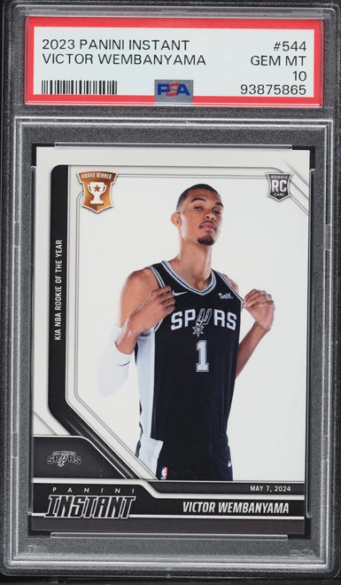 2023 Panini Instant Victor Wembanyama ROOKIE /11420 #544 PSA 10 GEM MINT