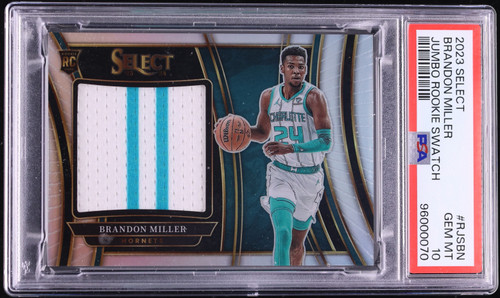 2023 Select Jumbo Brandon Miller ROOKIE PATCH #RJSBN PSA 10 GEM MINT