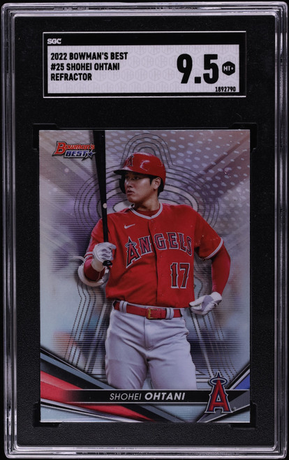 2022 Bowman's Best Refractor Shohei Ohtani #25 SGC 9.5 MINT+