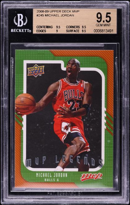 2008 Upper Deck MVP Michael Jordan #245 BGS 9.5 GEM MINT