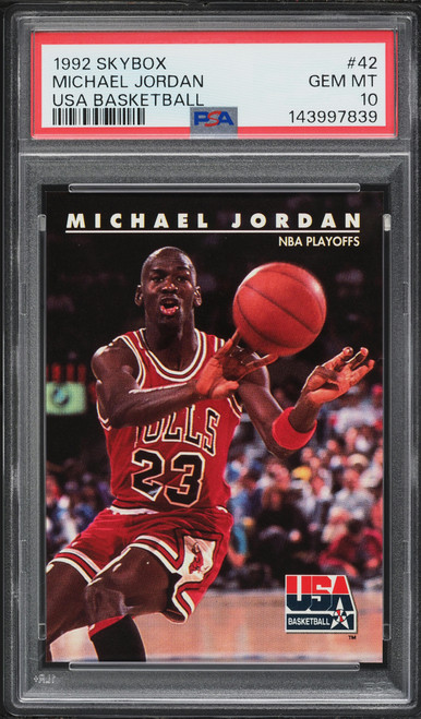 1992 Skybox USA Basketball Michael Jordan #42 PSA 10 GEM MINT