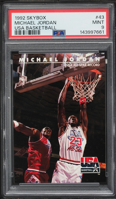 1992 Skybox USA Basketball Michael Jordan #43 PSA 9 MINT