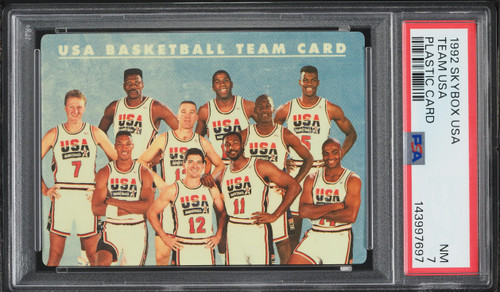 1992 Skybox USA Plastic Card w/ Michael Jordan PSA 7 NRMT