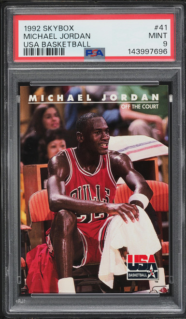 1992 Skybox USA Basketball Michael Jordan #41 PSA 9 MINT