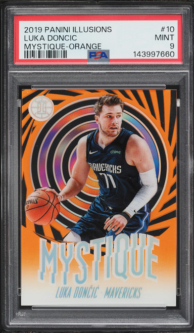 2019 Panini Illusions Mystique Orange Luka Doncic #10 PSA 9 MINT