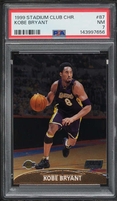 1999 Stadium Club Chrome Kobe Bryant #87 PSA 7 NRMT