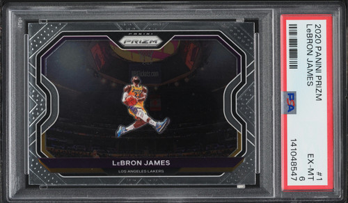 2020 Panini Prizm LeBron James #1 PSA 6 EXMT