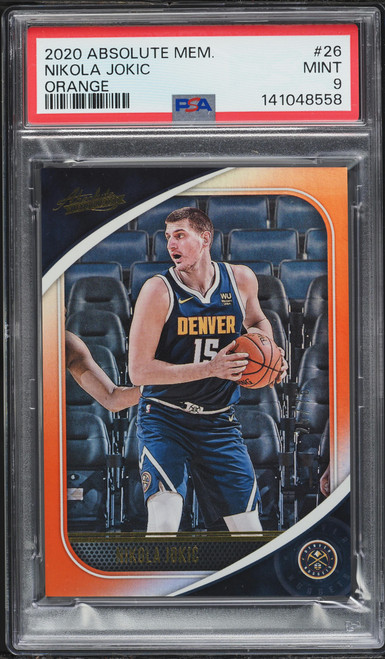 2020 Absolute Memorabilia Orange Nikola Jokic /75 #26 PSA 9 MINT
