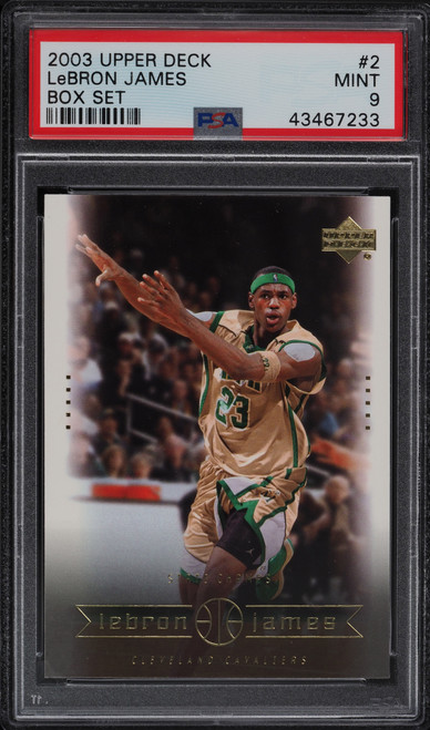 2003 Upper Deck Box Set LeBron James ROOKIE #2 PSA 9 MINT