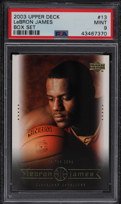 2003 Upper Deck Box Set LeBron James ROOKIE #13 PSA 9 MINT