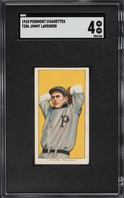 1909-11 T206 Jimmy Lavender SGC 4 VGEX