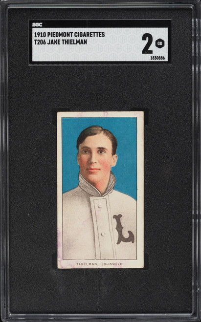 1909-11 T206 Jake Thielman SGC 2 GD