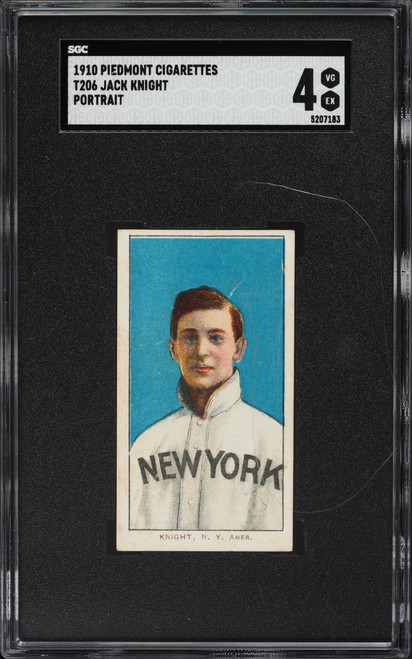 1909-11 T206 Jack Knight PORTRAIT SGC 4 VGEX