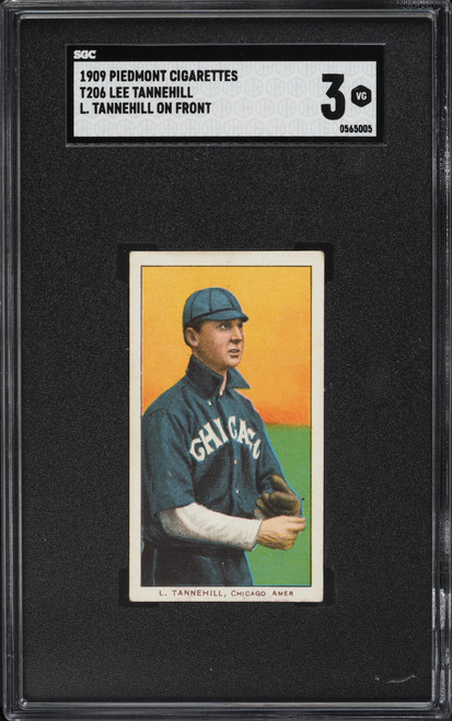 1909-11 T206 Lee Tannehill L. TANNEHILL ON FRONT SGC 3 VG