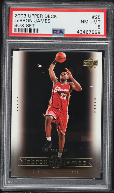 2003 Upper Deck Box Set LeBron James ROOKIE #25 PSA 8 NM-MT