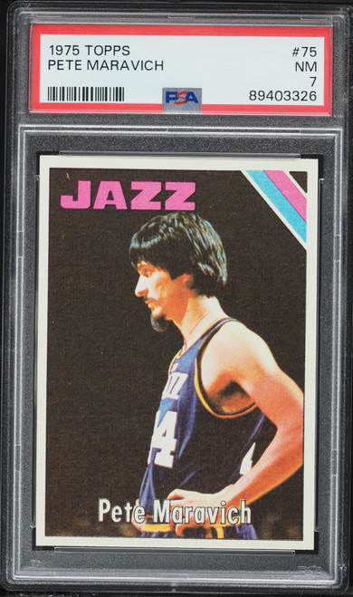 1975 Topps Basketball Pete Maravich #75 PSA 7 NRMT